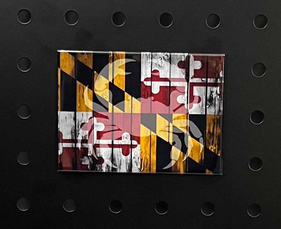 🦀 Maryland Flag Crab Magnet