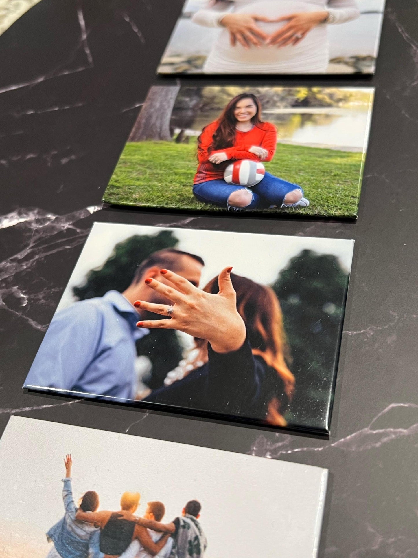 Set of 5 Custom 2.5"x3.5" Rectangle Photo Magnets