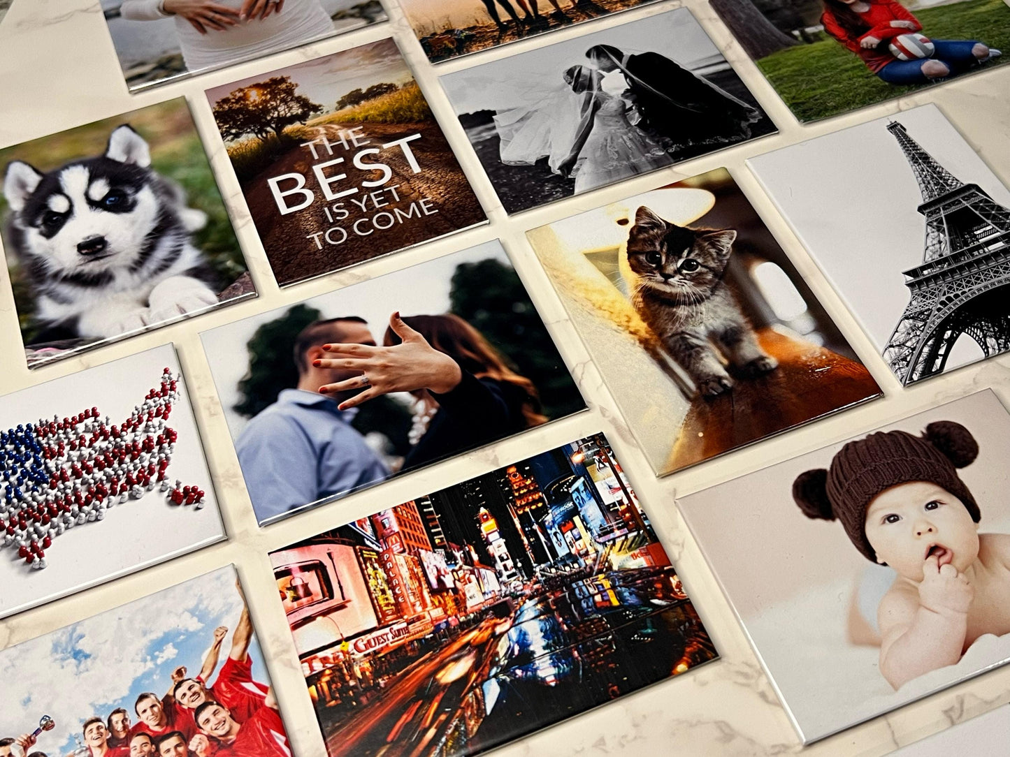 Set of 5 Custom 2.5"x3.5" Rectangle Photo Magnets