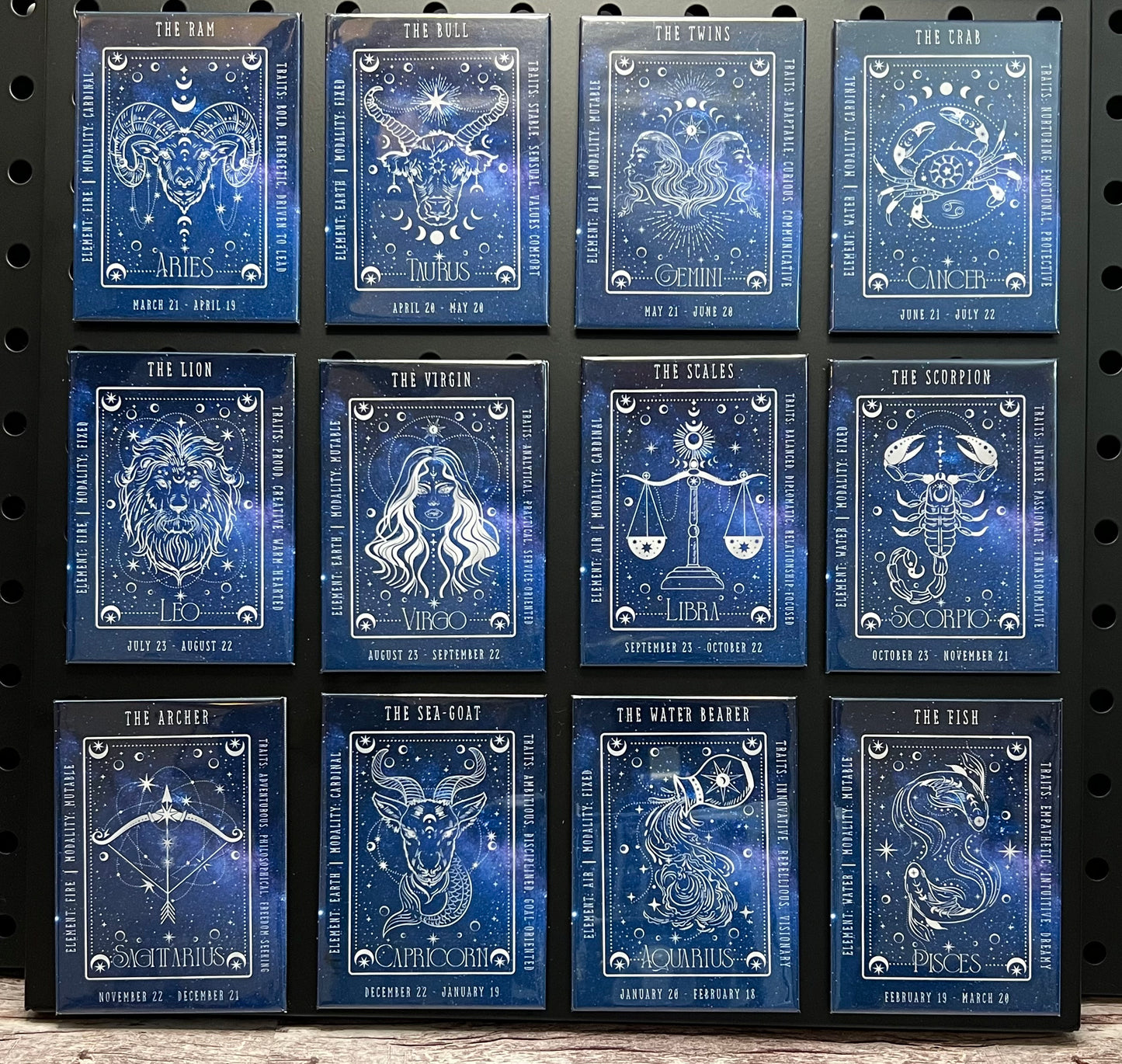 ✨ Zodiac Sign Magnets 🌌