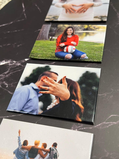 Set of 5 Custom 2.5"x3.5" Rectangle Photo Magnets