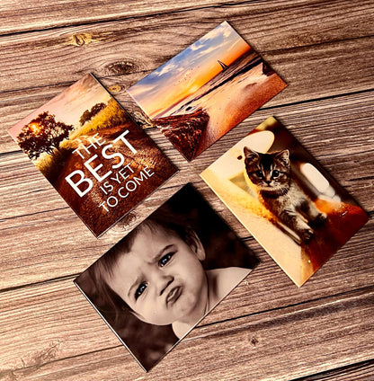 Set of 5 Custom 2.5"x3.5" Rectangle Photo Magnets